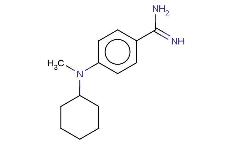 4-[cyclohexyl(methyl)amino]benzene-1-carboximidamide