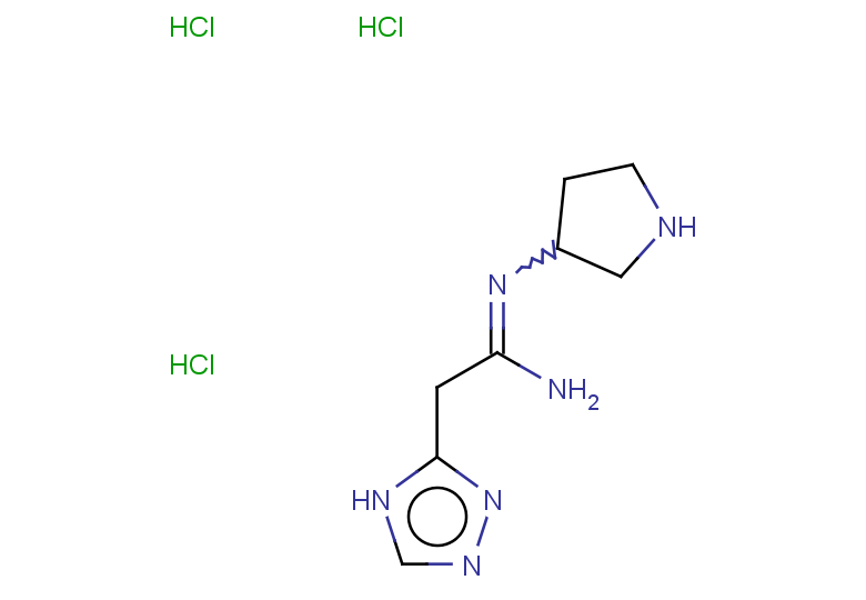 N'-(pyrrolidin-3-yl)-2-(4H-1,2,4-triazol-3-yl)ethanimidamide trihydrochloride