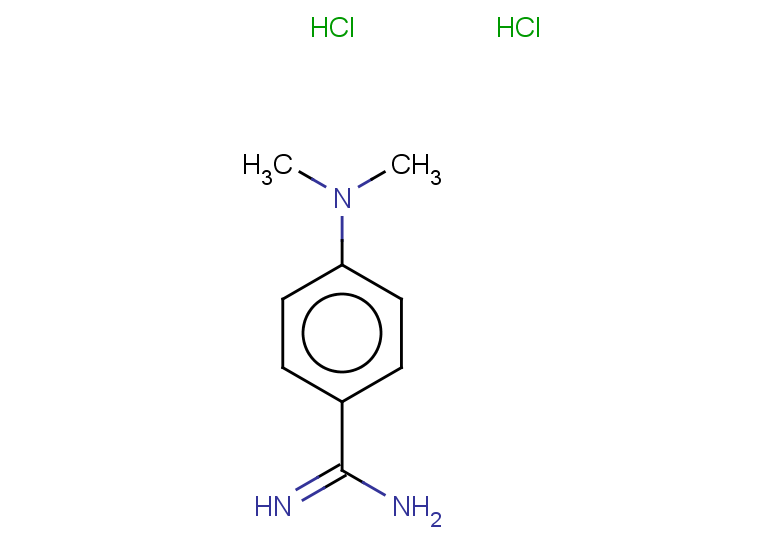 4-(dimethylamino)benzene-1-carboximidamide dihydrochloride