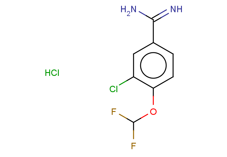 3-chloro-4-(difluoromethoxy)benzene-1-carboximidamide hydrochloride