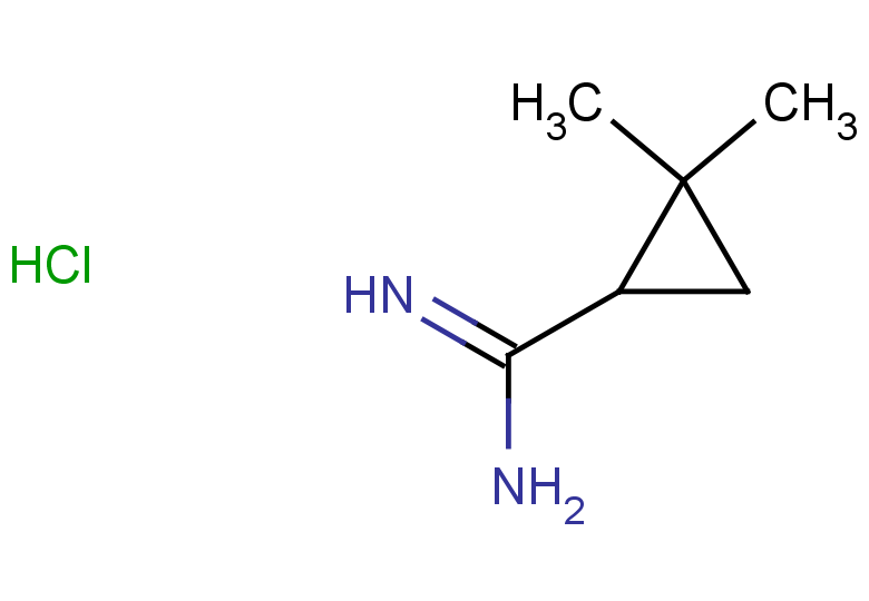 2,2-dimethylcyclopropane-1-carboximidamide hydrochloride