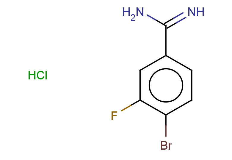 4-bromo-3-fluorobenzene-1-carboximidamide hydrochloride