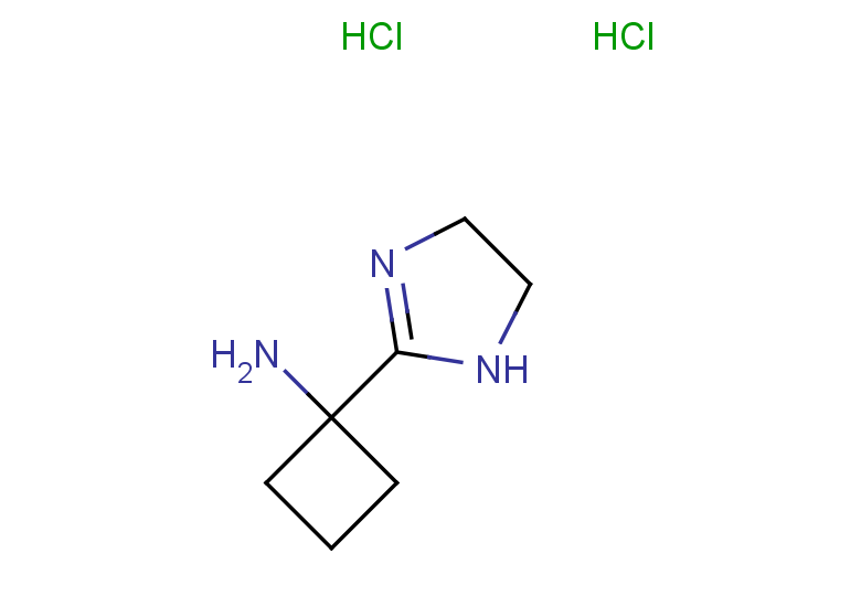 1-(4,5-dihydro-1H-imidazol-2-yl)cyclobutan-1-amine dihydrochloride