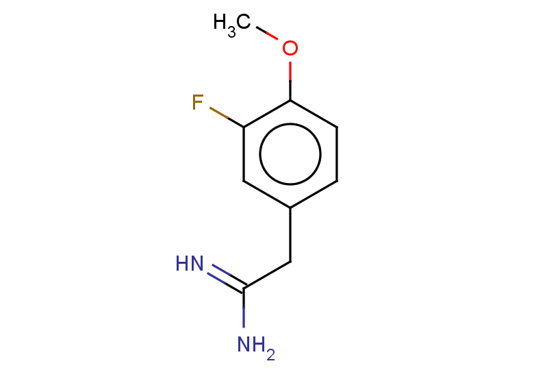 2-(3-fluoro-4-methoxyphenyl)ethanimidamide
