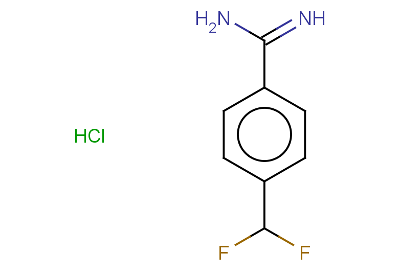 4-(difluoromethyl)benzene-1-carboximidamide hydrochloride