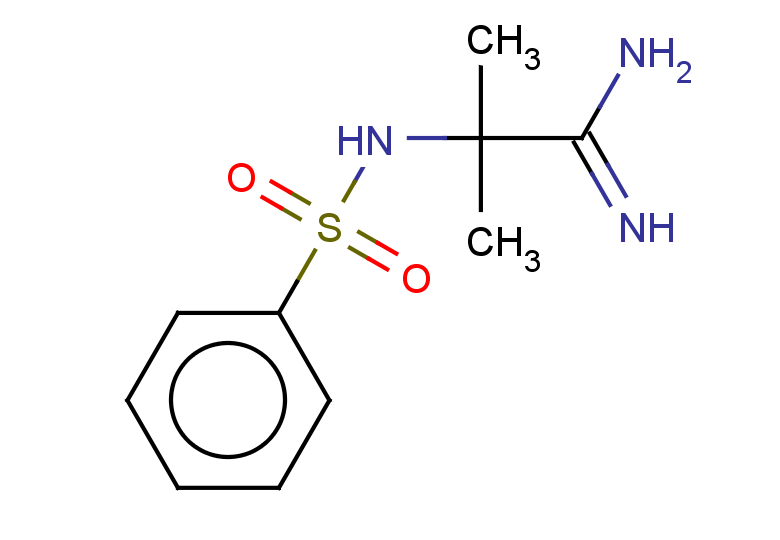 2-benzenesulfonamido-2-methylpropanimidamide
