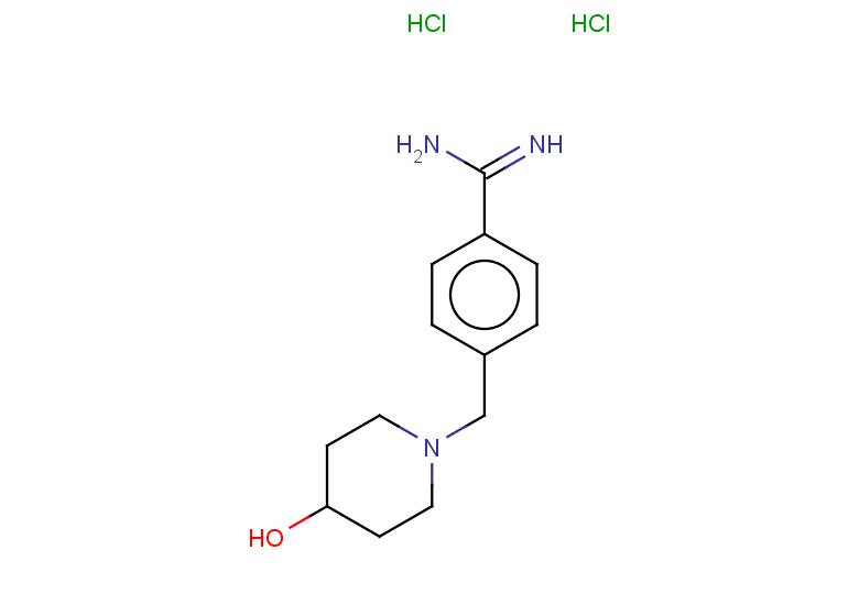 4-[(4-hydroxypiperidin-1-yl)methyl]benzene-1-carboximidamide dihydrochloride
