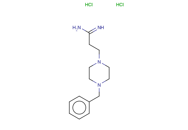 3-(4-benzylpiperazin-1-yl)propanimidamide dihydrochloride