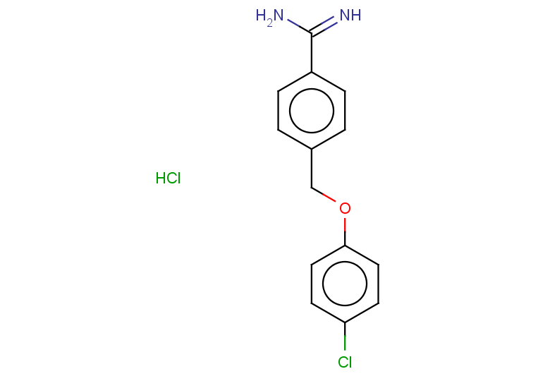 4-[(4-chlorophenoxy)methyl]benzene-1-carboximidamide hydrochloride