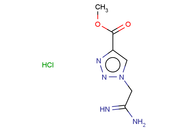 methyl 1-(carbamimidoylmethyl)-1H-1,2,3-triazole-4-carboxylate hydrochloride