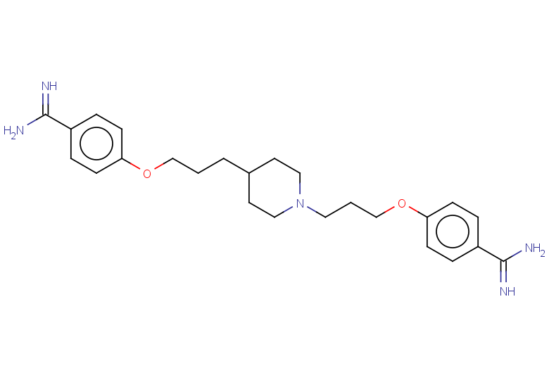 4-(3-{1-[3-(4-carbamimidoylphenoxy)propyl]piperidin-4-yl}propoxy)benzene-1-carboximidamide