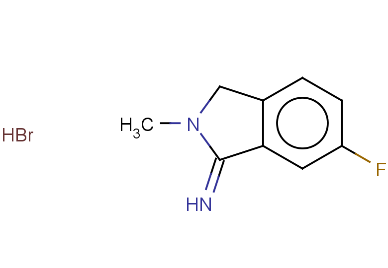 6-fluoro-2-methyl-2,3-dihydro-1H-isoindol-1-imine hydrobromide