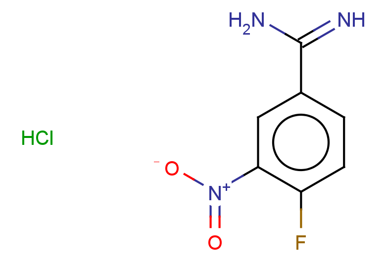 4-fluoro-3-nitrobenzene-1-carboximidamide hydrochloride