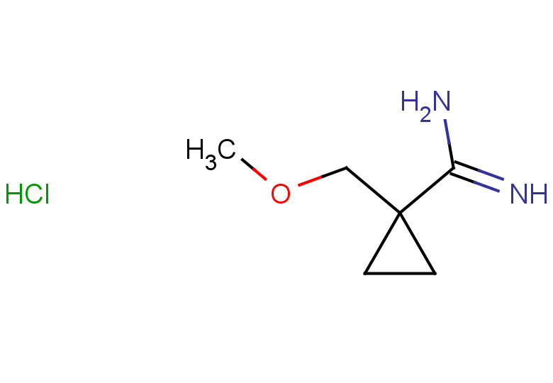 1-(methoxymethyl)cyclopropane-1-carboximidamide hydrochloride