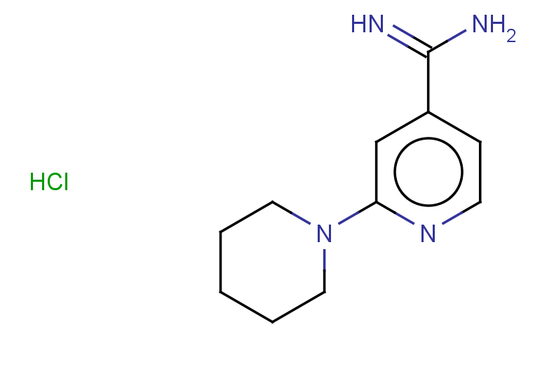 2-(piperidin-1-yl)pyridine-4-carboximidamide hydrochloride