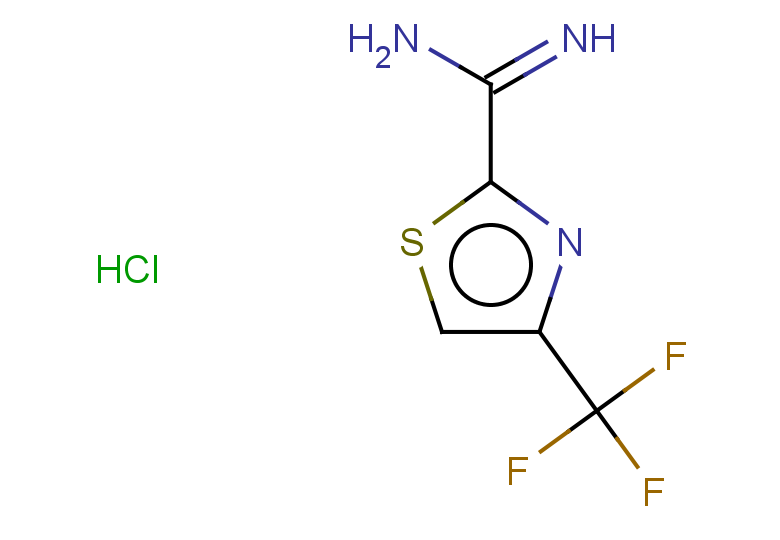 4-(trifluoromethyl)-1,3-thiazole-2-carboximidamide hydrochloride
