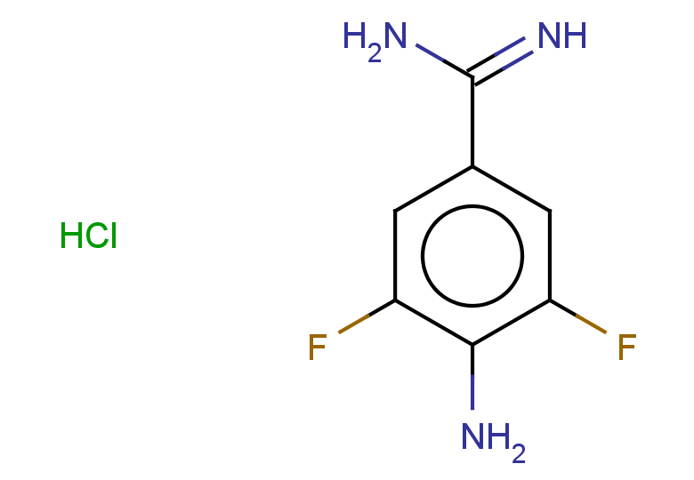 4-amino-3,5-difluorobenzene-1-carboximidamide hydrochloride