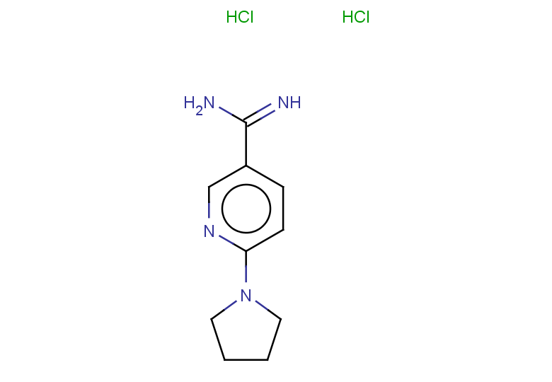 6-(pyrrolidin-1-yl)pyridine-3-carboximidamide dihydrochloride