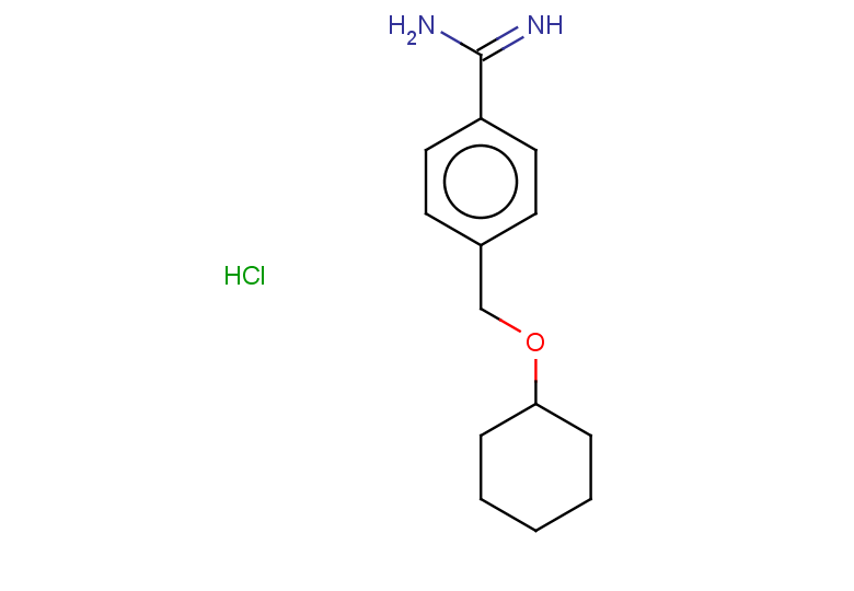 4-[(cyclohexyloxy)methyl]benzene-1-carboximidamide hydrochloride