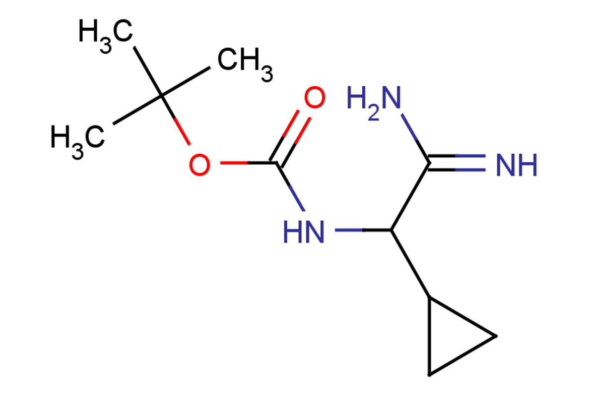 tert-butyl N-[carbamimidoyl(cyclopropyl)methyl]carbamate