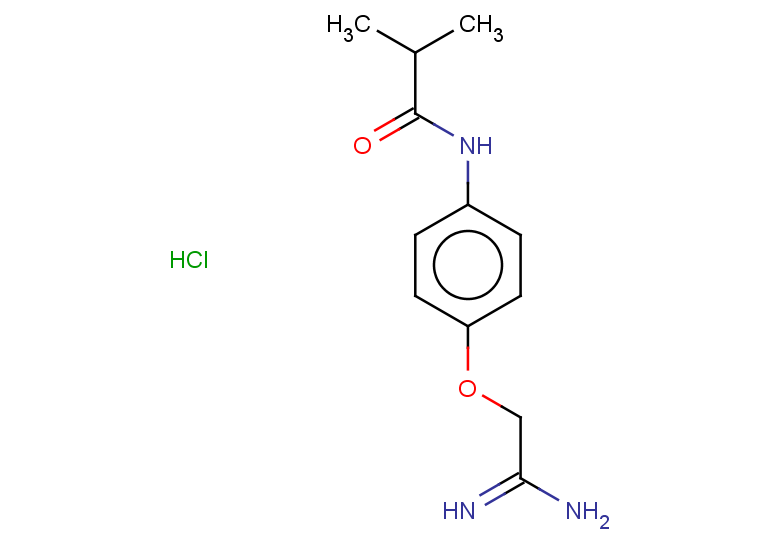 N-[4-(carbamimidoylmethoxy)phenyl]-2-methylpropanamide hydrochloride