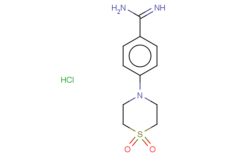 4-(1,1-dioxo-1lambda6-thiomorpholin-4-yl)benzene-1-carboximidamide hydrochloride