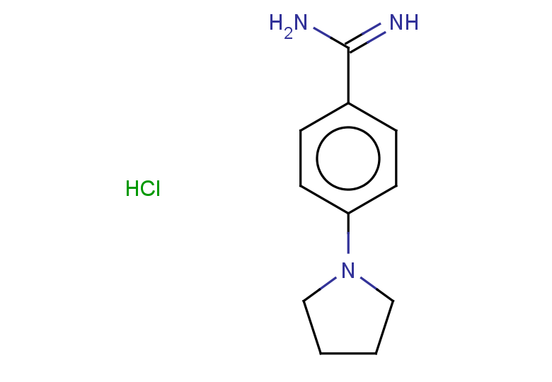 4-(pyrrolidin-1-yl)benzene-1-carboximidamide hydrochloride