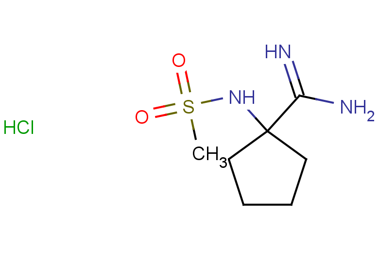 1-methanesulfonamidocyclopentane-1-carboximidamide hydrochloride