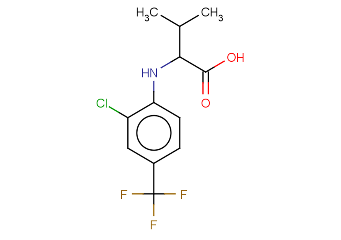 2-{[2-chloro-4-(trifluoromethyl)phenyl]amino}-3-methylbutanoic acid