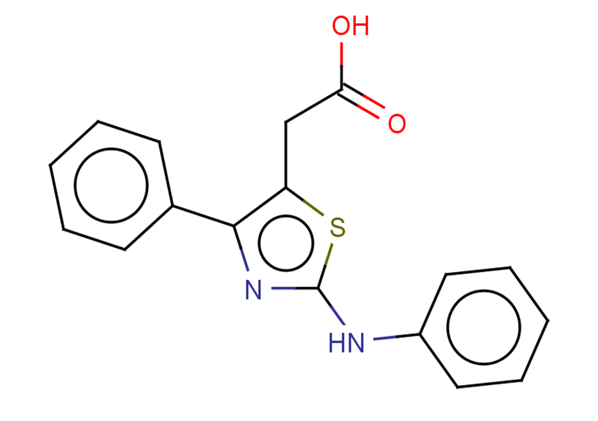 2-[4-phenyl-2-(phenylamino)-1,3-thiazol-5-yl]acetic acid