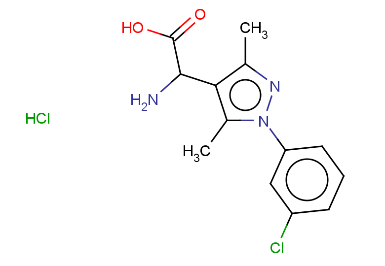 2-amino-2-[1-(3-chlorophenyl)-3,5-dimethyl-1H-pyrazol-4-yl]acetic acid hydrochloride