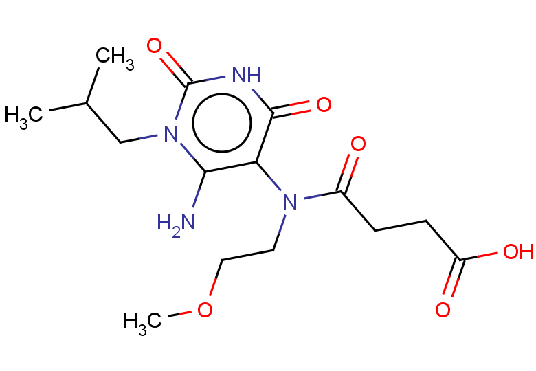 3-{[6-amino-1-(2-methylpropyl)-2,4-dioxo-1,2,3,4-tetrahydropyrimidin-5-yl](2-methoxyethyl)carbamoyl}propanoic acid