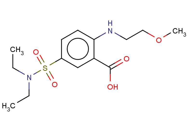 5-(diethylsulfamoyl)-2-[(2-methoxyethyl)amino]benzoic acid