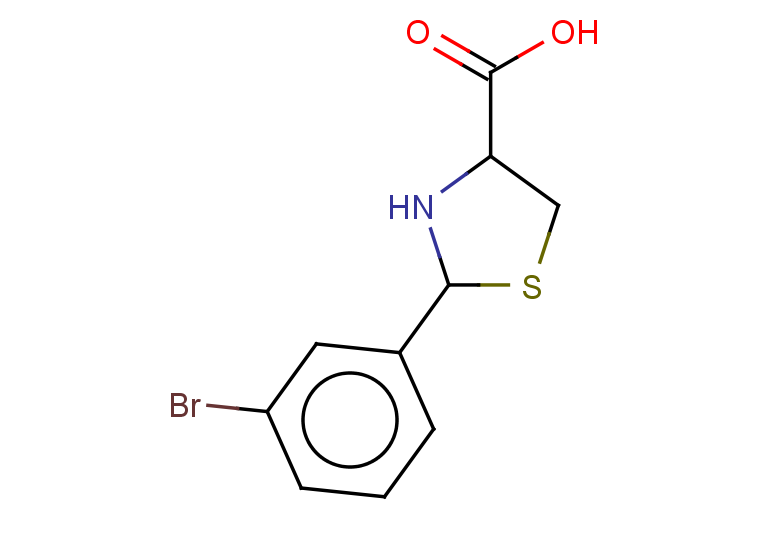 2-(3-bromophenyl)-1,3-thiazolidine-4-carboxylic acid, Mixture of diastereomers