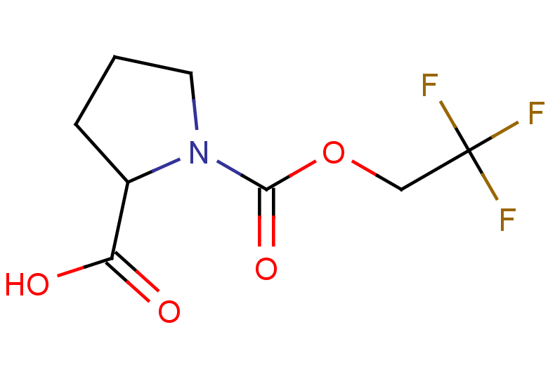 1-[(2,2,2-trifluoroethoxy)carbonyl]pyrrolidine-2-carboxylic acid