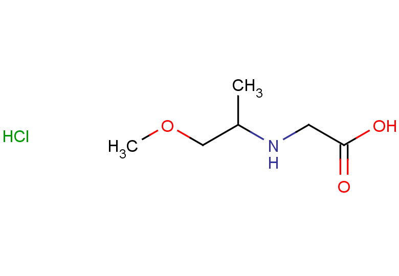 2-[(1-methoxypropan-2-yl)amino]acetic acid hydrochloride
