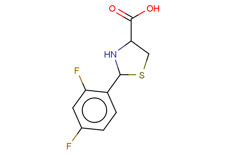2-(2,4-difluorophenyl)-1,3-thiazolidine-4-carboxylic acid
