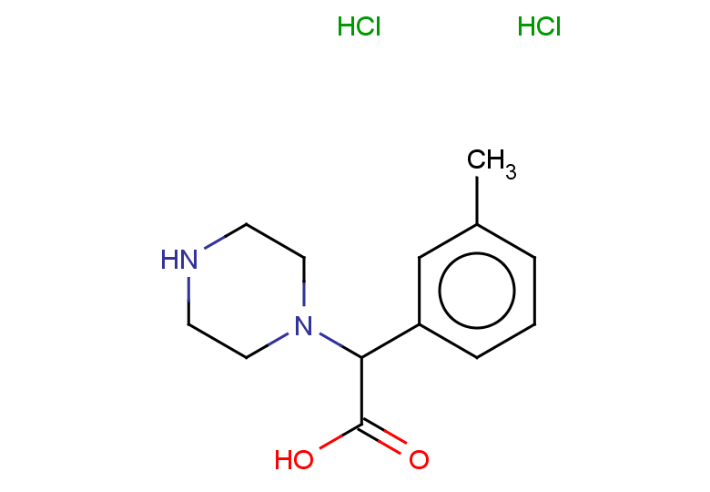 2-(3-methylphenyl)-2-(piperazin-1-yl)acetic acid dihydrochloride
