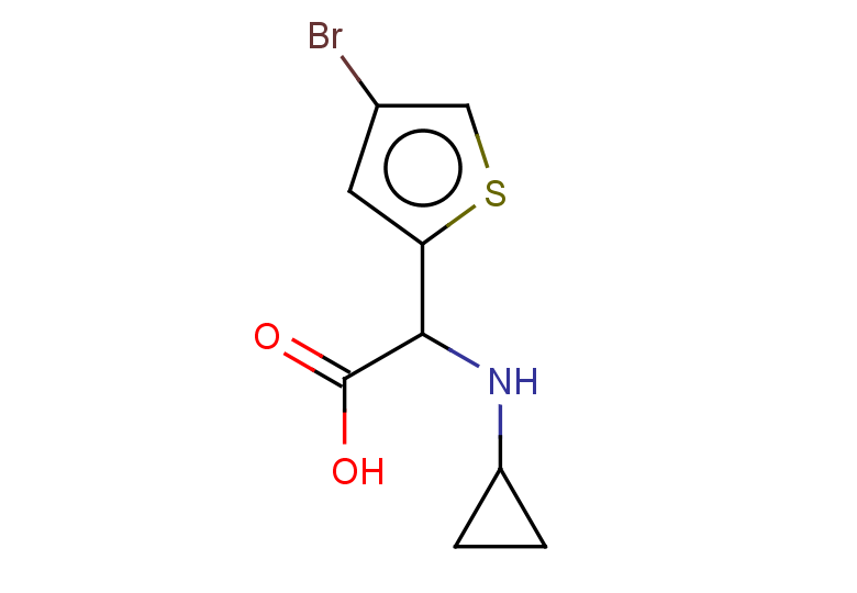 2-(4-bromothiophen-2-yl)-2-(cyclopropylamino)acetic acid