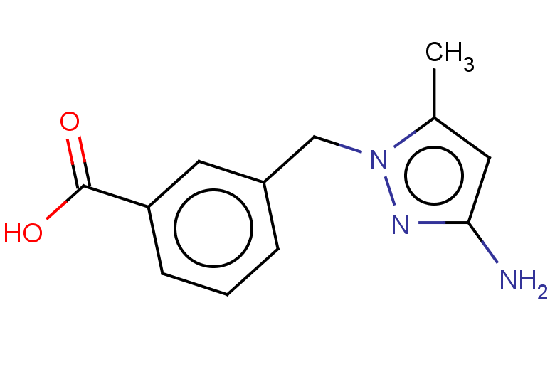 3-[(3-amino-5-methyl-1H-pyrazol-1-yl)methyl]benzoic acid