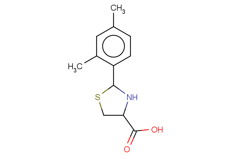 2-(2,4-dimethylphenyl)-1,3-thiazolidine-4-carboxylic acid