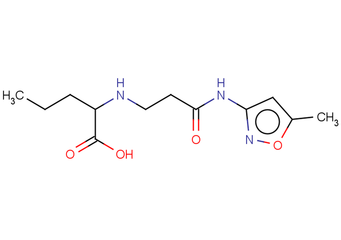 2-({2-[(5-methyl-1,2-oxazol-3-yl)carbamoyl]ethyl}amino)pentanoic acid