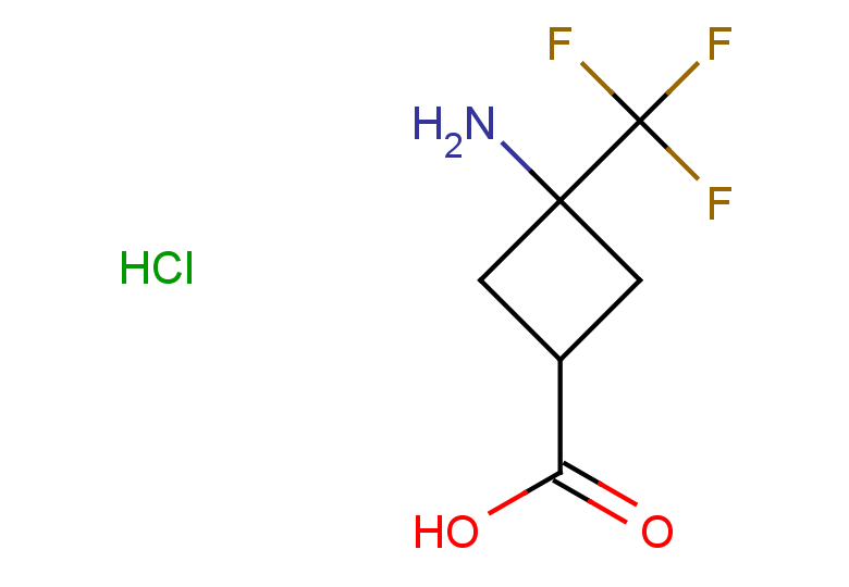 3-amino-3-(trifluoromethyl)cyclobutane-1-carboxylic acid hydrochloride, Mixture of diastereomers
