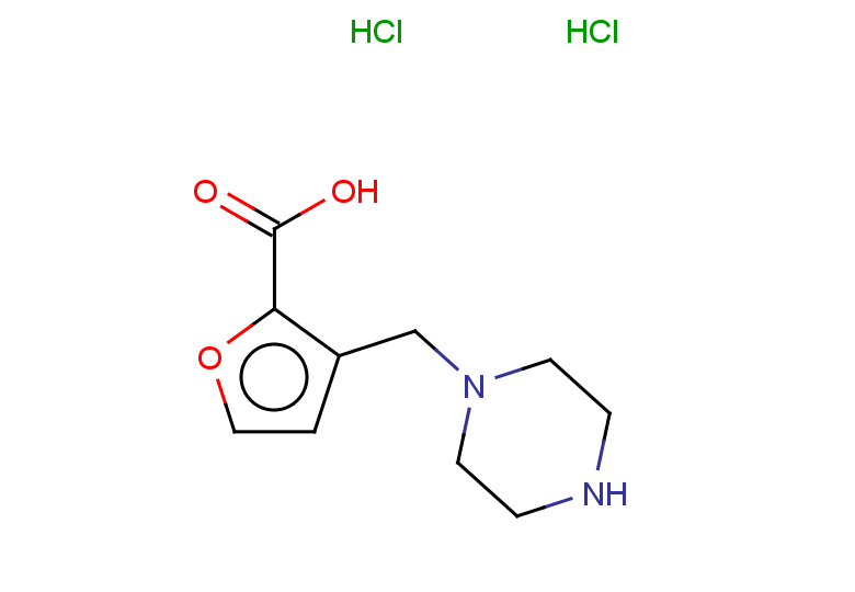 3-(piperazin-1-ylmethyl)furan-2-carboxylic acid dihydrochloride