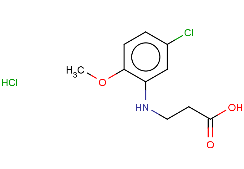 3-[(5-chloro-2-methoxyphenyl)amino]propanoic acid hydrochloride