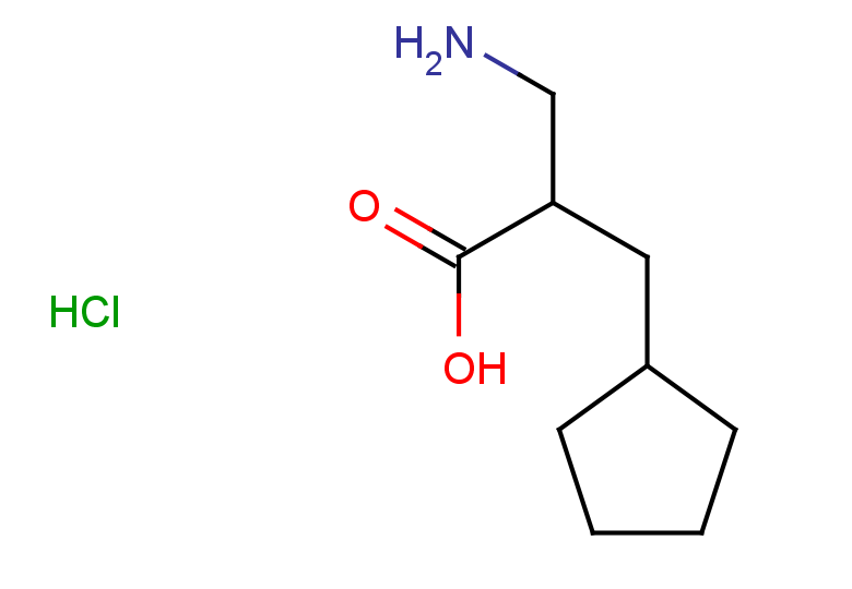 3-amino-2-(cyclopentylmethyl)propanoic acid hydrochloride