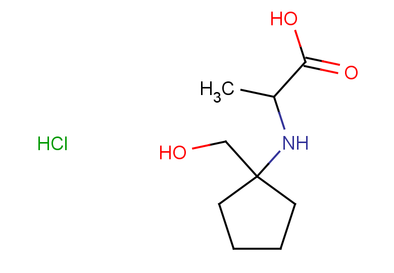 2-{[1-(hydroxymethyl)cyclopentyl]amino}propanoic acid hydrochloride