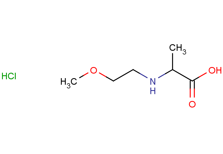 2-[(2-methoxyethyl)amino]propanoic acid hydrochloride