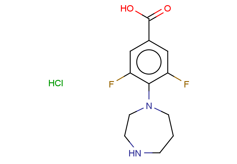 4-(1,4-diazepan-1-yl)-3,5-difluorobenzoic acid hydrochloride