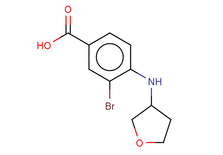 3-bromo-4-[(oxolan-3-yl)amino]benzoic acid